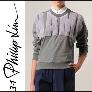 💜3.1 PHILLIP LIM “Name Drop” sweater